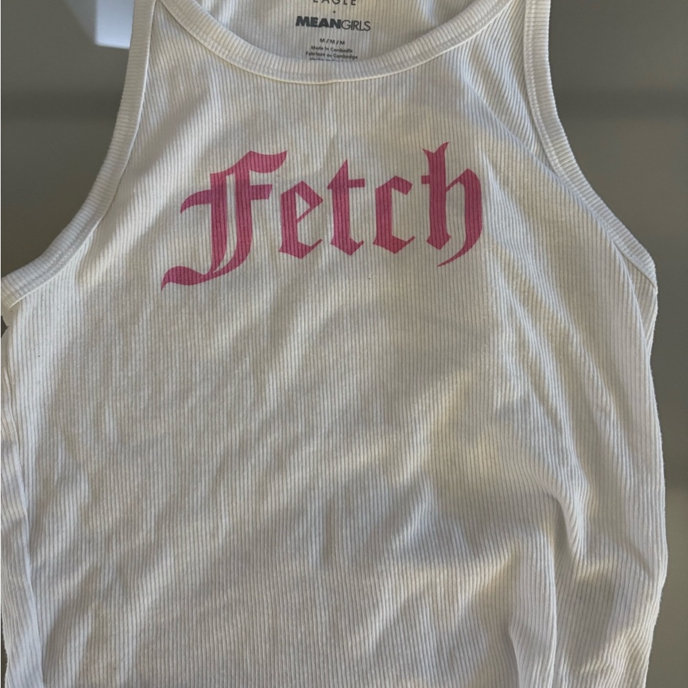 American Eagle Outfitters White Ribbed Tank Top